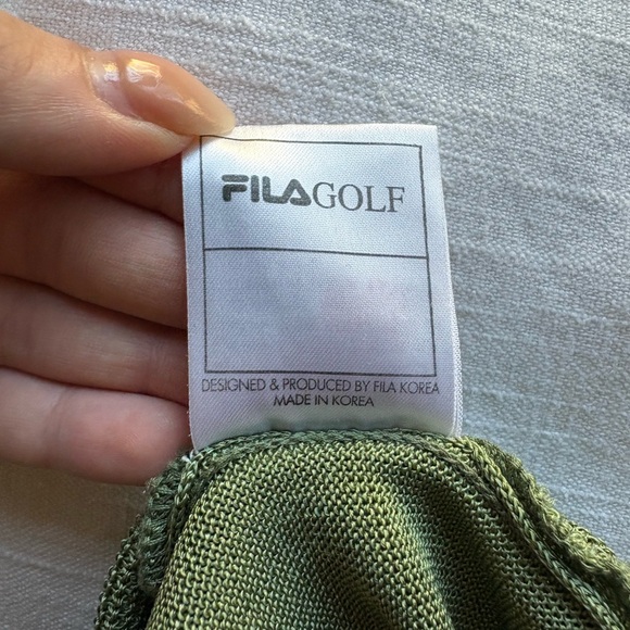 Vintage Fila Golf Italy green sweater Vest - Picture 5 of 7